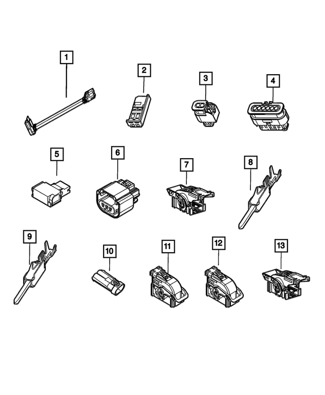 68601697AA - : Electrical Connector for Mopar Image