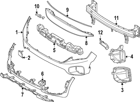Bumper & Components - Front for 2025 Kia Seltos #0