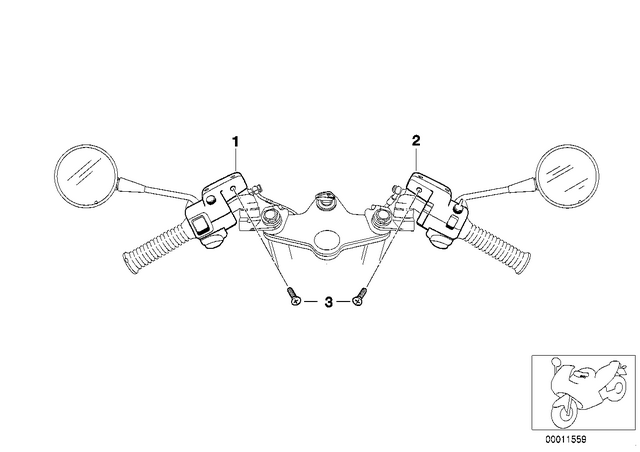 61317709710 - : Combination Switch Right for BMW-Motorrad Image