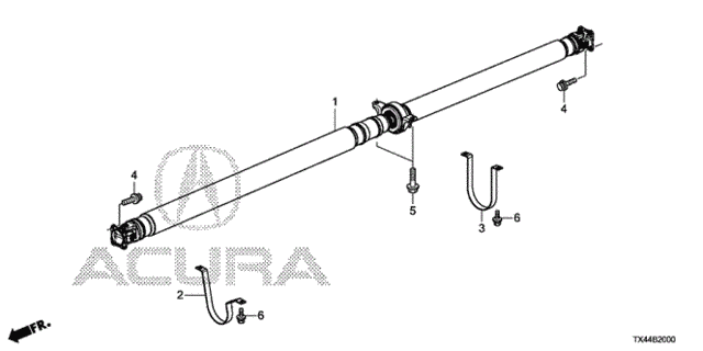 Propeller Shaft for 2013 Acura RDX #0