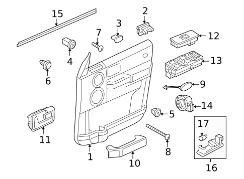 Rear Door for 2007 Land Rover LR3 #1