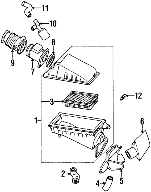 F7RZ9600CC - : Air Filter And Housing Assembly for Ford Image
