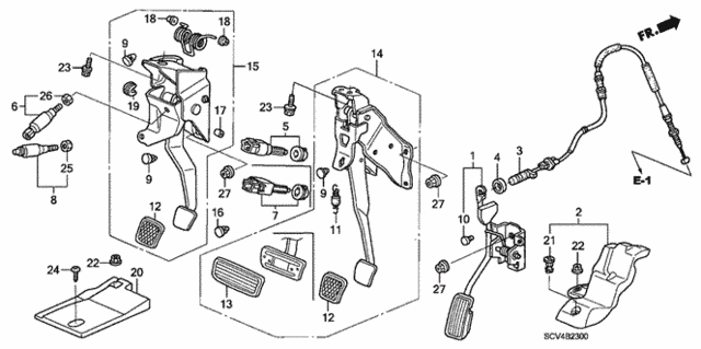 Pedal for 2004 Honda Element #0