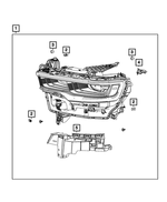 68694274AA - Electrical: Fascia Bracket Kit, Right for Mopar Image