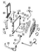 55038145AA - : Radiator Outlet Hose And Clamp for Mopar Image