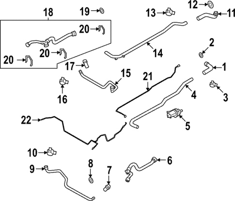 Hoses & Pipes for 2024 Porsche 718 Cayman #1