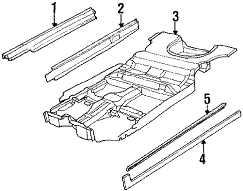 Floor & Rocker for 1996 Oldsmobile Cutlass Ciera #0