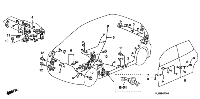 Wire Harness for 2007 Honda Fit #0