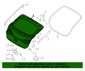 72800-GI010 - High-Quality Liftgate for 2022-2024 Hyundai Ioniq 5 ...