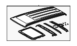 6310160D70 - Body: Roof Panel for Lexus: LX600, LX700h Image