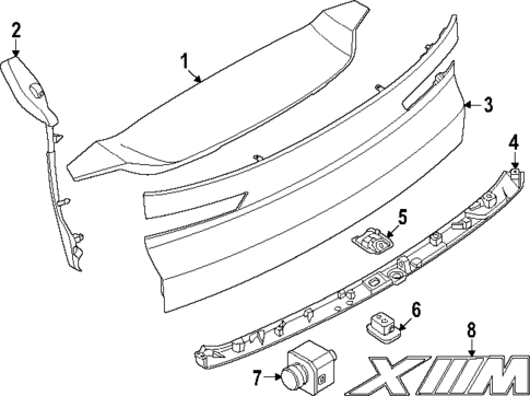 Exterior Trim - Lift Gate for 2025 BMW XM #0
