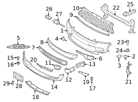 Bumper & Components - Front for 2013 Mini Cooper #0