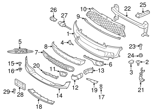 Bumper & Components - Front for 2012 Mini Cooper | Mini