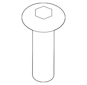 7142756133 - Exterior: License Bracket Screw for Mini Image