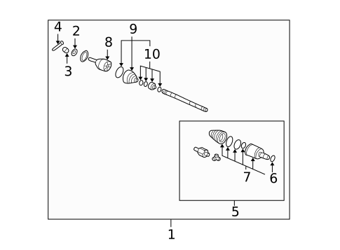 Drive Axles for 2001 Hyundai Elantra #0