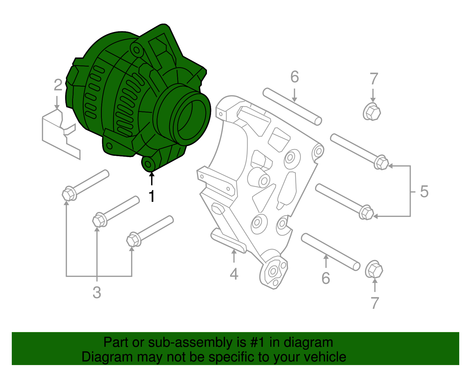 2008-2010 Ford Alternator 7C3Z-10346-EA | OEM Parts Online