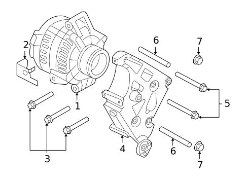 Alternator for 2010 Ford F-250 Super Duty #1