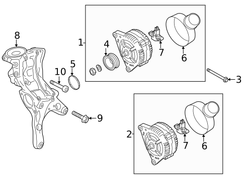 Alternator for 2015 Audi A5 Quattro #1