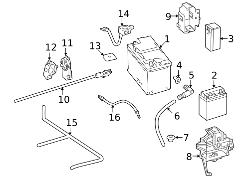 Battery & Related Components for 2016 Mercedes-Benz E63 AMG S #0