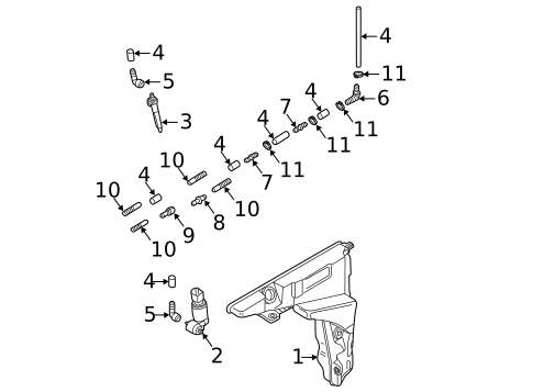 Washer Components for 2025 Audi A6 Quattro #0