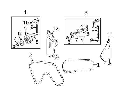 Belts & Pulleys for 2005 Nissan 350Z #0