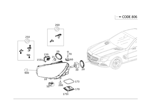 Front Illumination for 2016 Mercedes-Benz SL550 #0