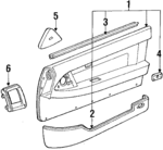 676501446005 - Body: Trim Panel Assembly for Toyota: Supra Image