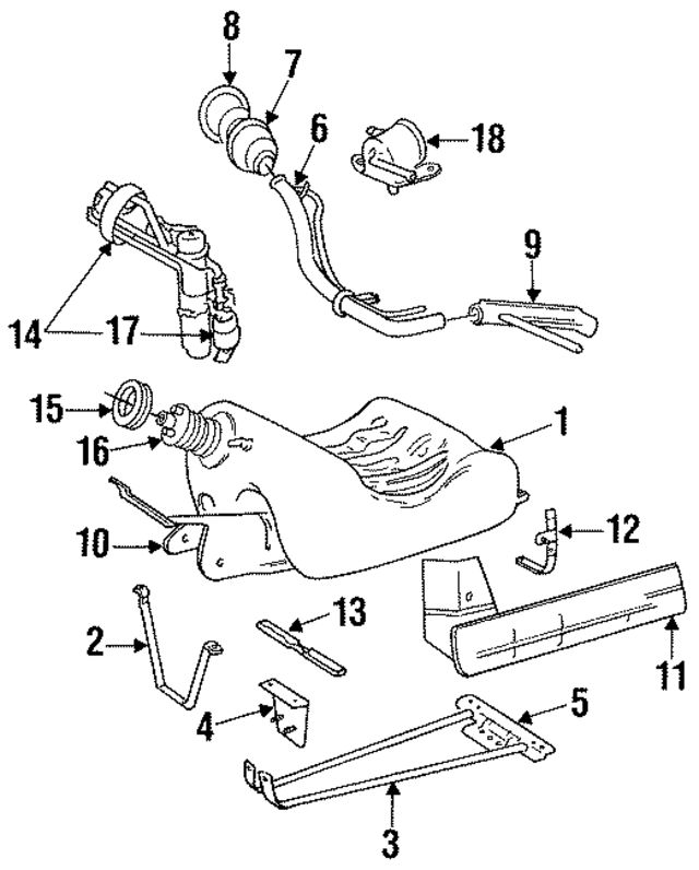 3517845 - : Fuel Pump for Volvo: 740, 760, 780, 940, 960 Image