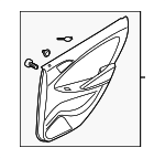 833071R030SAR - Body: Door Trim Panel for Hyundai: Accent Image