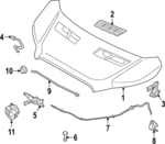 W719759S300 - : Support Rod Retainer for Ford: E-Transit Image