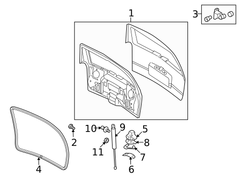 Liftgate for 2006 Saab 9-7x #0