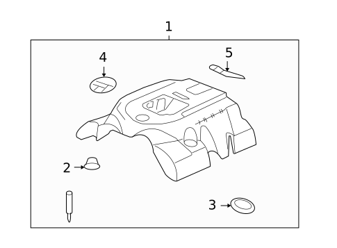 Engine Appearance Cover for 2009 Cadillac XLR #0