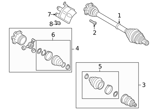 Drive Axles for 2014 Audi RS7 #0