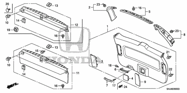 Tailgate Lining for 2007 Honda Odyssey #0