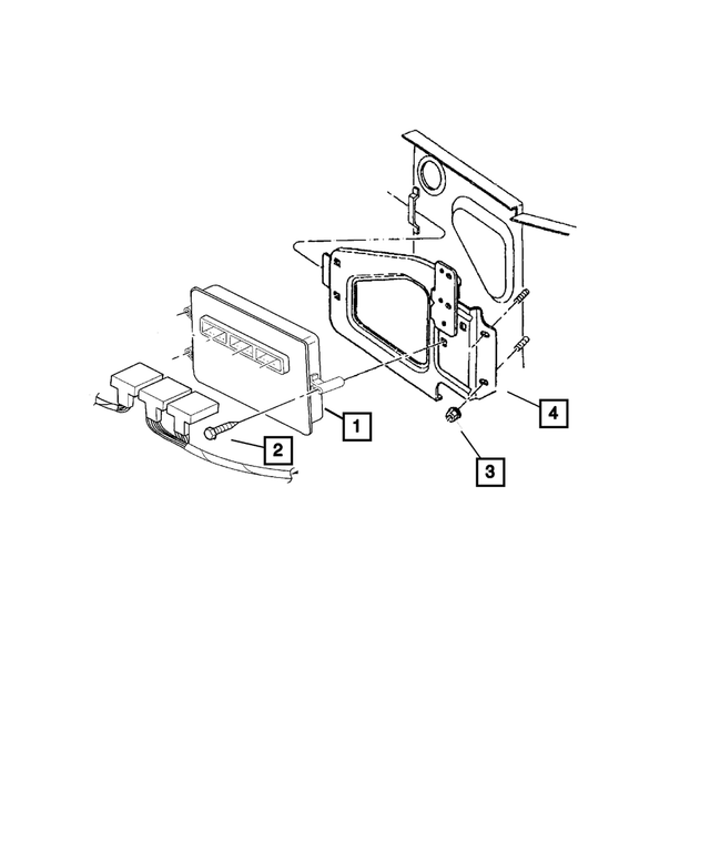56028286AC - Electrical: Module Bracket for Mopar Image image