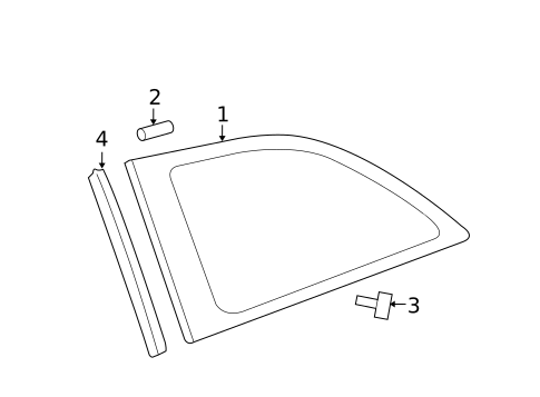 Glass & Hardware for 2014 Toyota Yaris #0