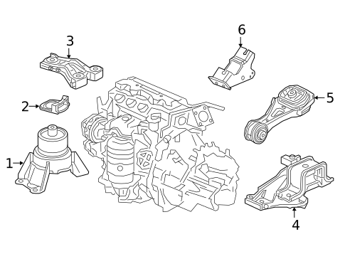 Engine & Trans Mounting for 2017 Honda HR-V #1