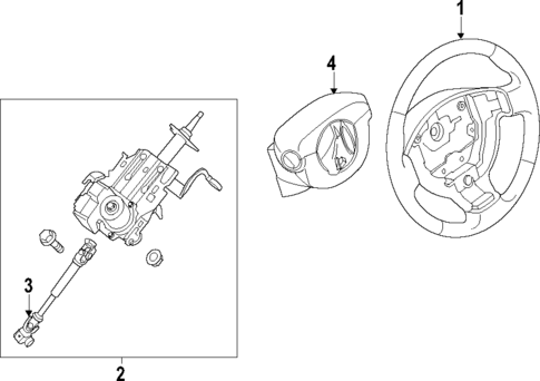 Steering Column for 2010 Nissan Sentra #0