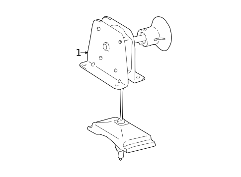 Spare Tire Carrier for 2004 Toyota Tundra #0