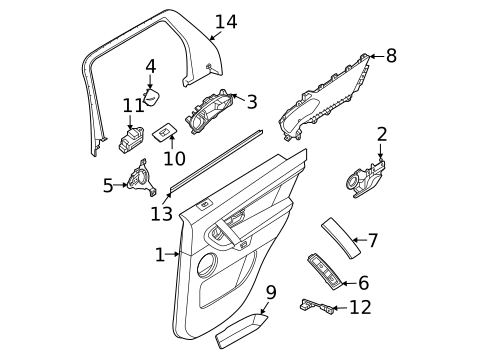 Rear Door for 2021 Land Rover Discovery Sport #3
