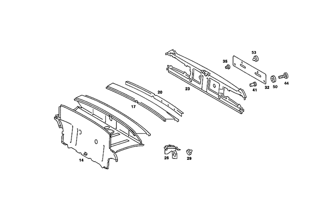 1076400371 - Rear End: Rear-End Center Section for Mercedes-Benz Image image