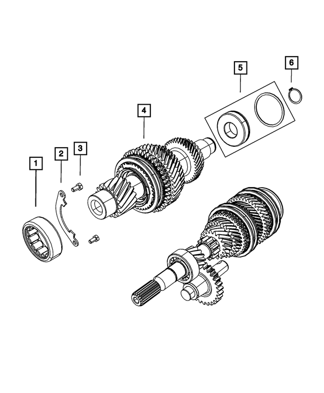 4761080 - T355; 5-Speed; Manual Transaxle: Snap Ring for Mopar Image