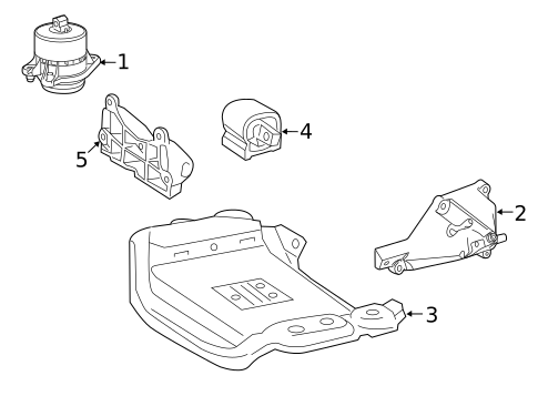 Engine & Trans Mounting for 2019 Mercedes-Benz S560 #1