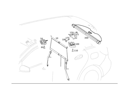 Double Roller Blind for 2017 Mercedes-Benz B 250e #0