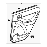 88973662 - Body: Door Trim Panel for Pontiac: Vibe Image