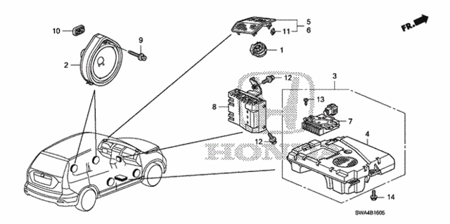 Speaker for 2008 Honda CR-V #0