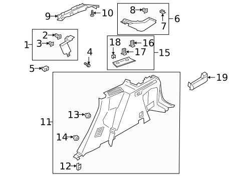 Interior Trim - Quarter Panels for 2025 Lincoln Corsair #0