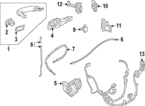 Lock & Hardware for 2024 Chevrolet Trax #1