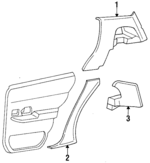 F5MY5452018ABY - Body: Upper Quarter Trim for Mercury: Grand Marquis Image