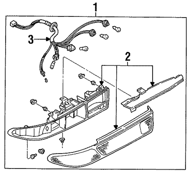 F52Z13404A - Electrical: Combo Lamp Assembly for Ford: Probe Image